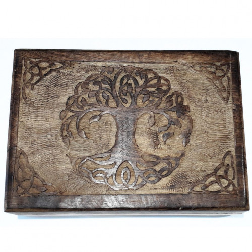 Boite En Bois Arbre De Vie