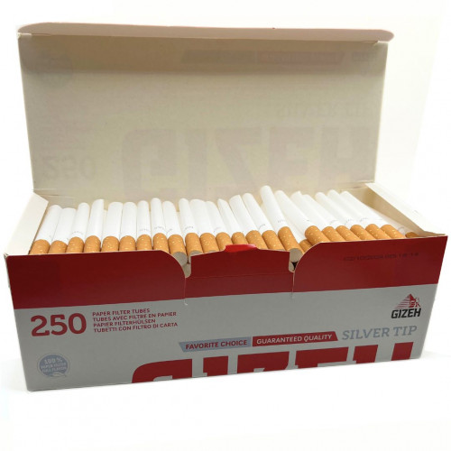Tubes Gizeh Silver Tip 250