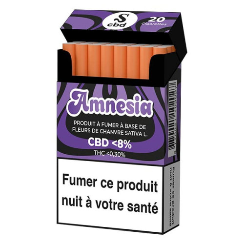 Cigarettes CBD pré-roulées Scbd Amnésia