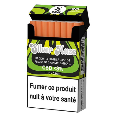 Cigarettes CBD pré-roulées Scbd Silver Haze